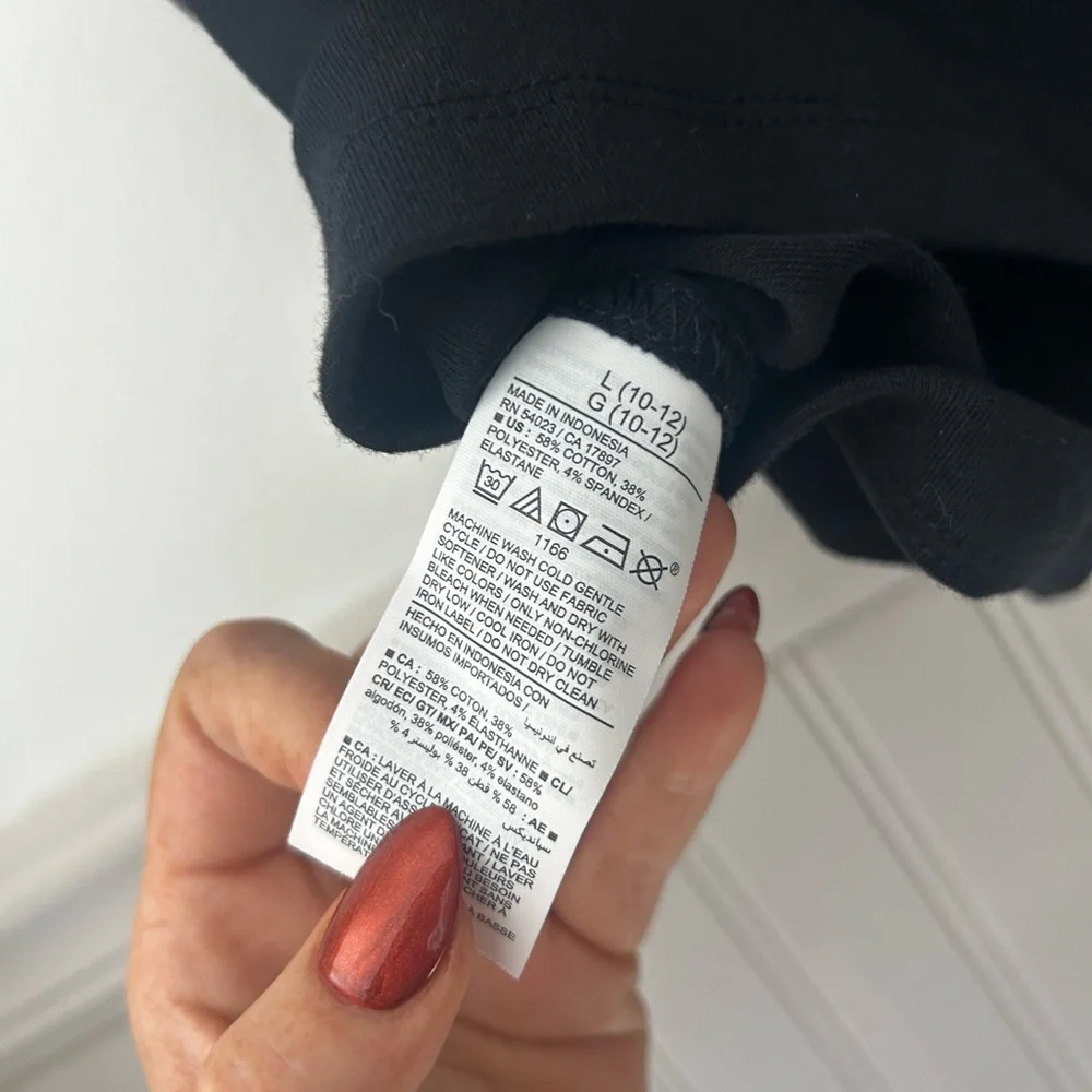 Old Navy Active Girls Large 10-12 Dynamic Fleece Black Sleeveless Top